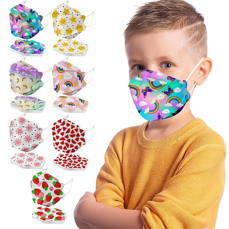 30 St Barn Ansiktsmask Cartoon Print Masker Av Ansiktsskydd Mask