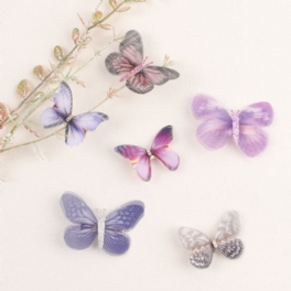 Boutique Butterfly Hårklämmor Glitter Barrettes Söta Corlorful Flickor