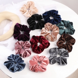 Hår Scrunchies Premium Velvet Scrunchy Elastiska Hårband För Flickor Kvinnor Håraccessoarer Hästsvanshållare 5st