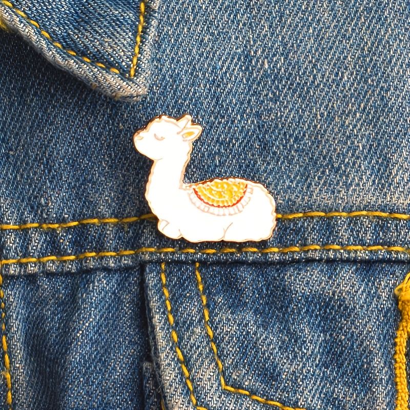 Söt Lamm Emalj Pin Broscher Tecknad Badge För Jacka Kappa Klänning Knapp Pin Gift