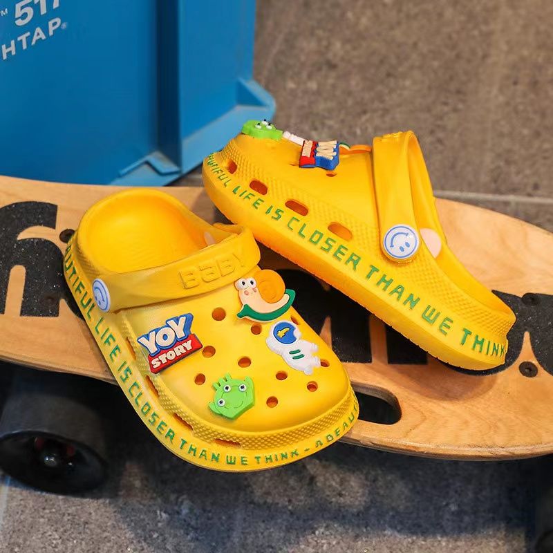 Toddler Barn Clogs Mjuk Sula Anti Slip Lättvikts Andas Sandaler