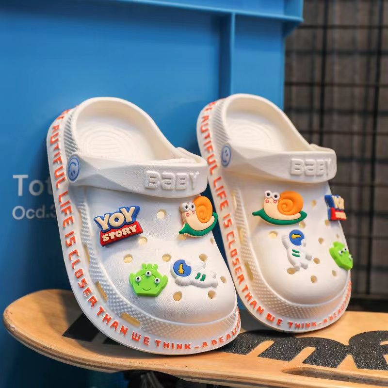 Toddler Barn Clogs Mjuk Sula Anti Slip Lättvikts Andas Sandaler