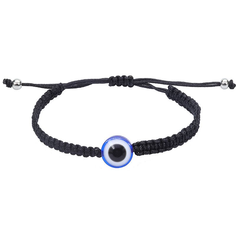 1 St Modeabla Unisex Devil's Eye Lucky Justerbart Rött Rep Flätat Förälder-barn Par Amulett Armband För Födelsedagspresent Julklapp