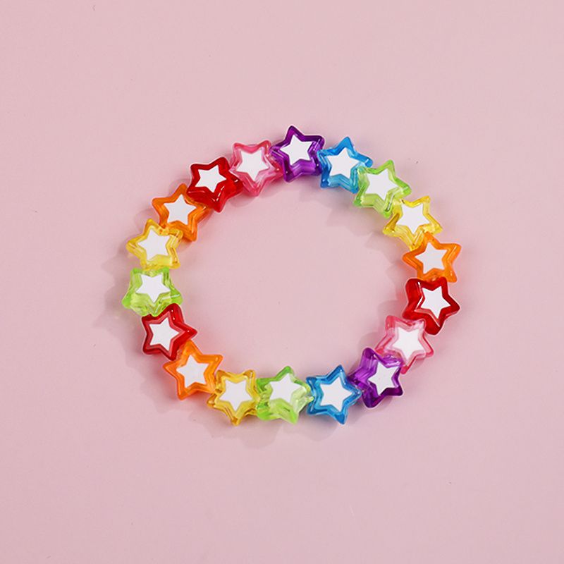 Makersland Flickor Cute Star Love Bead Armband