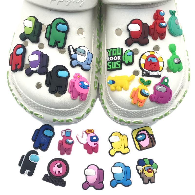 26st Skoberlocker För Croc Jibbtz Bubble Slides Sandaler Pvc Skodekorationer Tillbehör Till Jul Födelsedagspresent Party Favors Tofflor