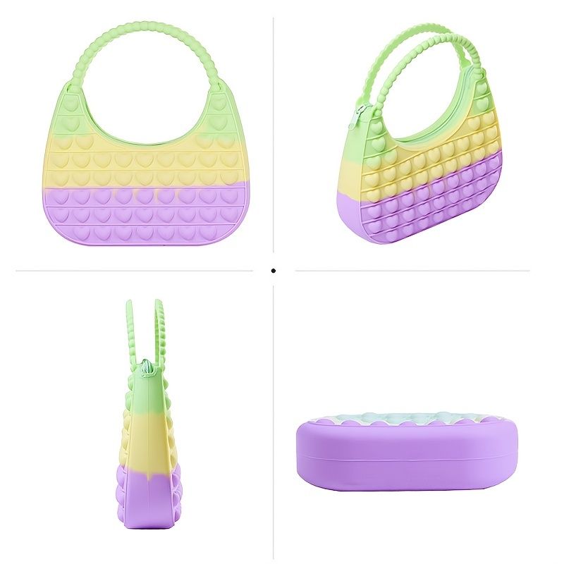 Flickor Söt Unicorn Zipper Messenger Bag Axelväska Myntväska Handväska Barnpresent