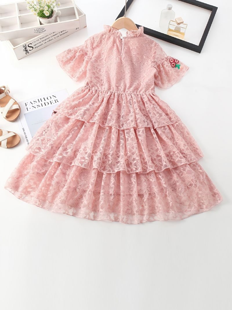 Barn Flickor Princess Dress Spring Cake Skirt Long Daily