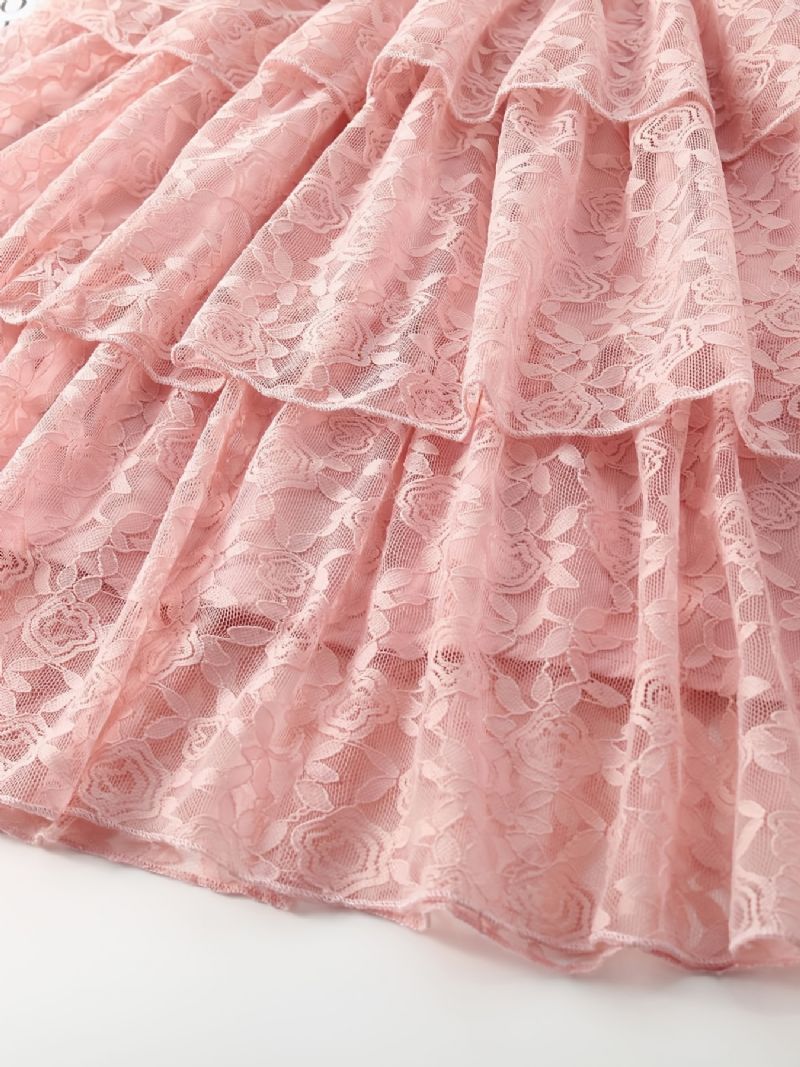 Barn Flickor Princess Dress Spring Cake Skirt Long Daily