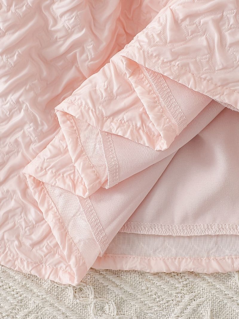 Bebis Flickor Elegant Sweet Puff Sleeve Princess Klänning Med Rosett För Fest Rosa