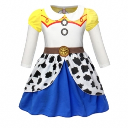 Bebis Flickor Jessie Costume Dress Cosplay Outfits För Halloween Födelsedag Jul