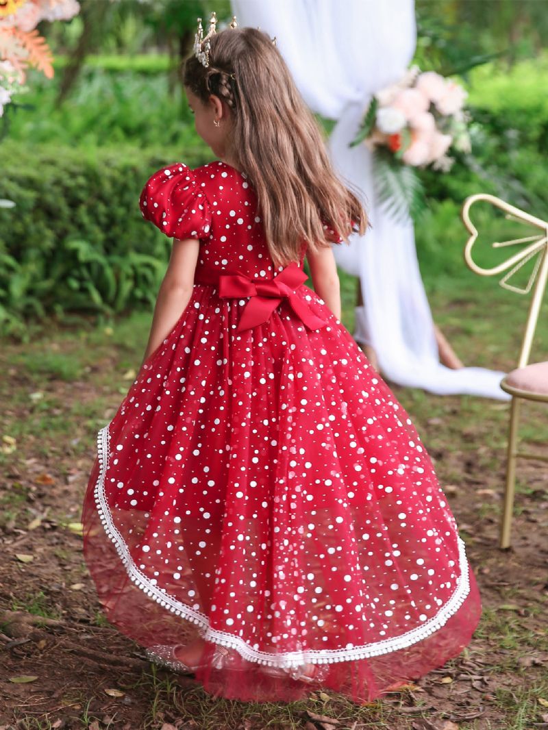 Flower Fluffy Princess Dress För Flickor