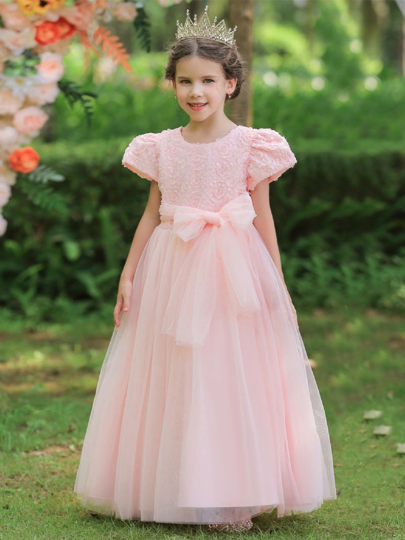 Nya Bebis Flickor Christmas Flower Princess Party Dress