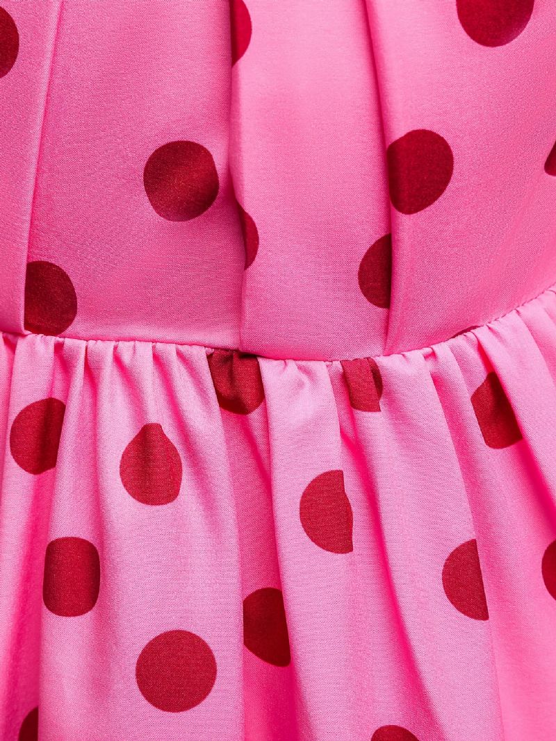 Puffärmsklänning För Flickor Polka Dots Princess Dress Barnkläder