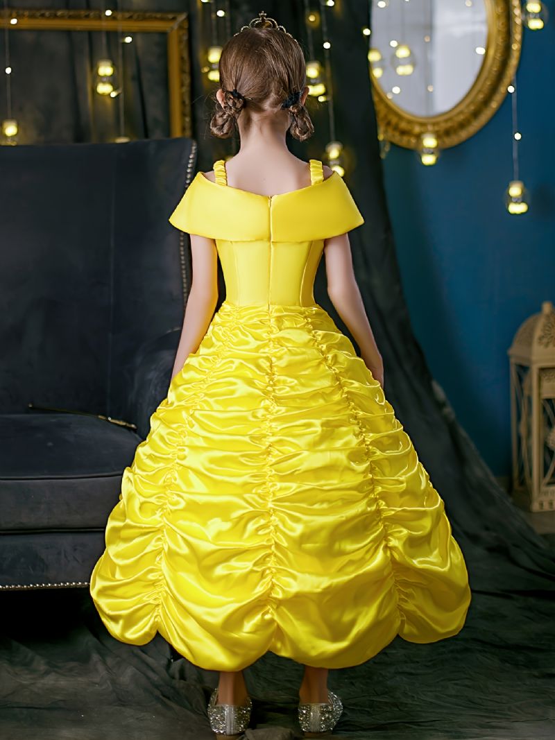 Tjejer Prinsessdräktklänning Med Accessoarer Beauty & The Beast Dress