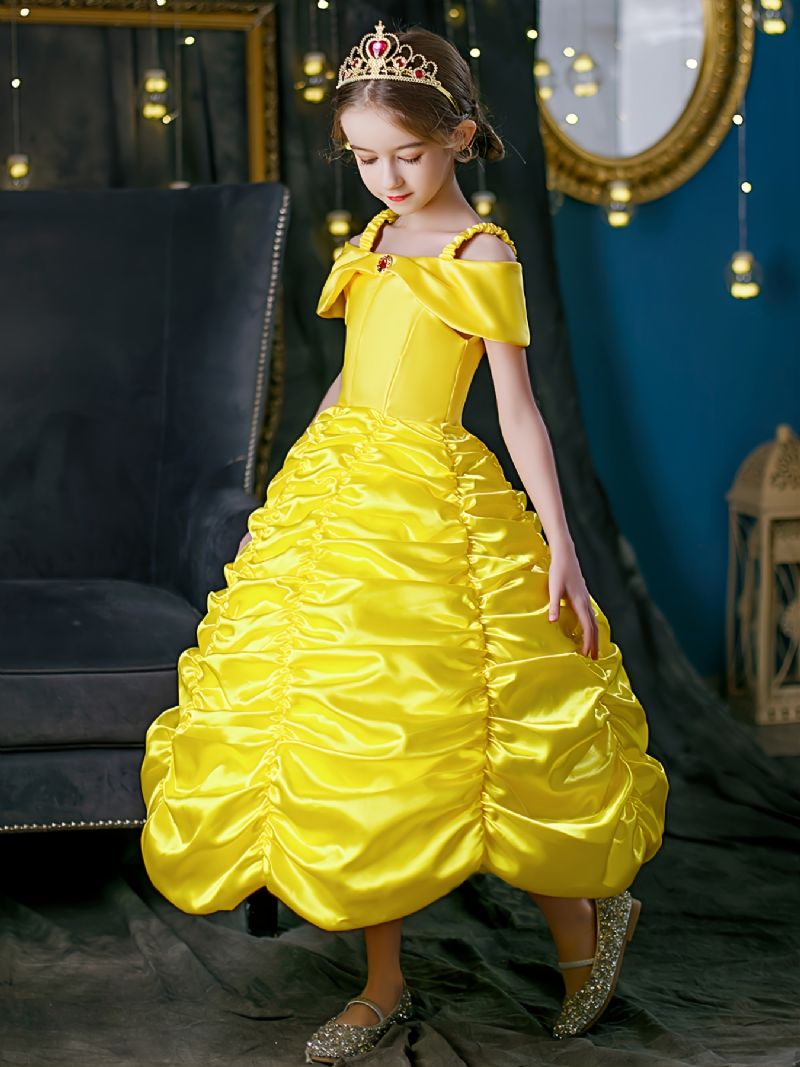 Tjejer Prinsessdräktklänning Med Accessoarer Beauty & The Beast Dress