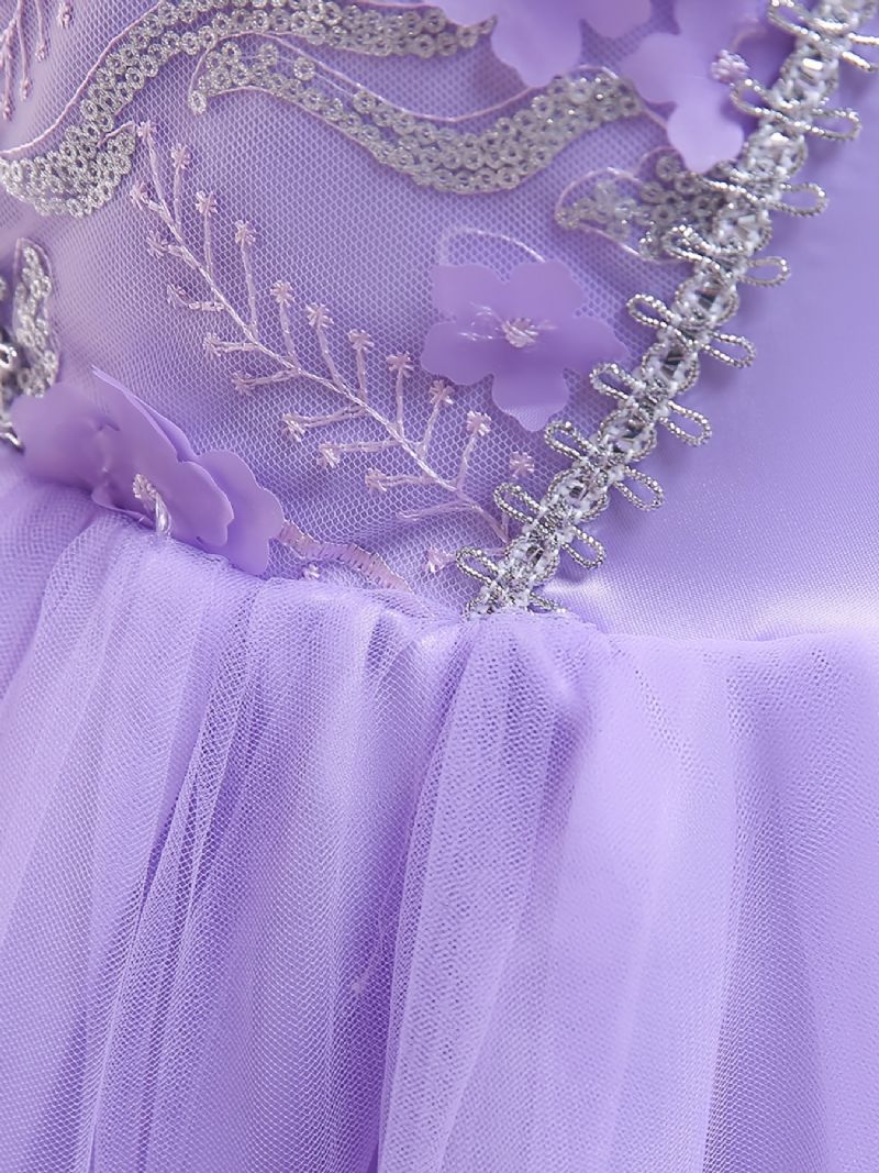 Tjejer Sofia Den Första Rapunzel Prinsessan Halloween-kostym Fancy Party Cosplay Dress Up Födelsedagsklänning