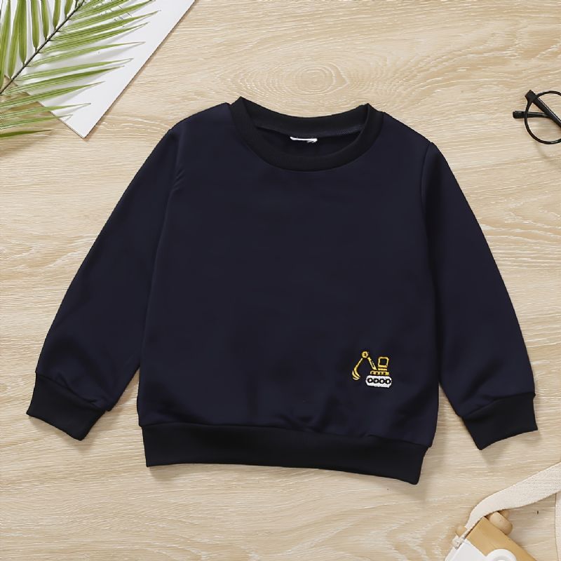 Pojkar Randig Casual Loose Sweatshirt Jacka