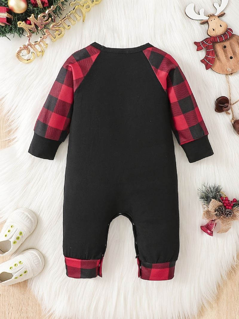 Bebis Flickor Jumpsuit Unisex-byxor Med Älgtryck För Jul