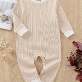 Bebis Flickor Långärmad Jumpsuit Romper