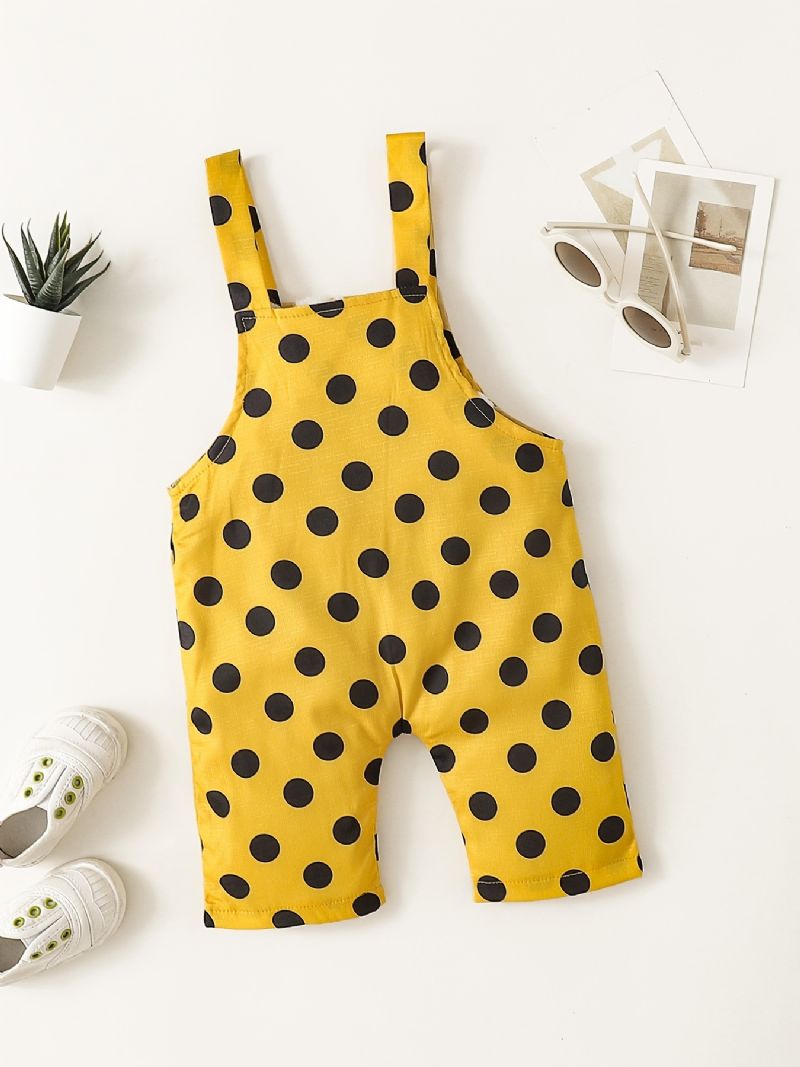 Flickor Polka Dot Suspender Byxor Jumpsuit Bebiskläder