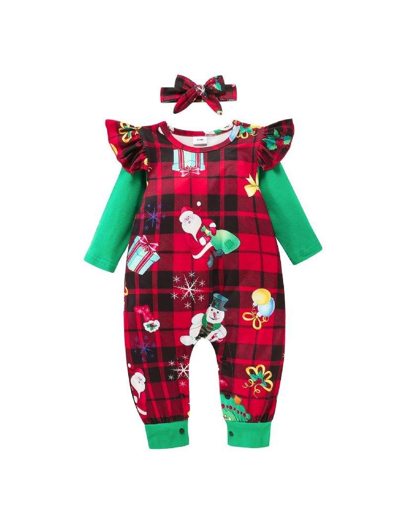 Jul Jumpsuit Romper För 0-24 Månader Bebis Flickor