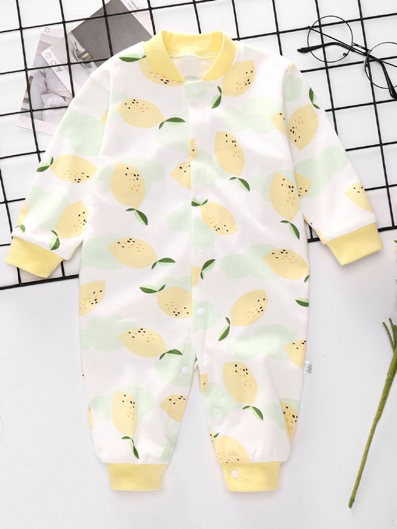 Pojkar Flickor Frukt Söt Print Jumpsuit