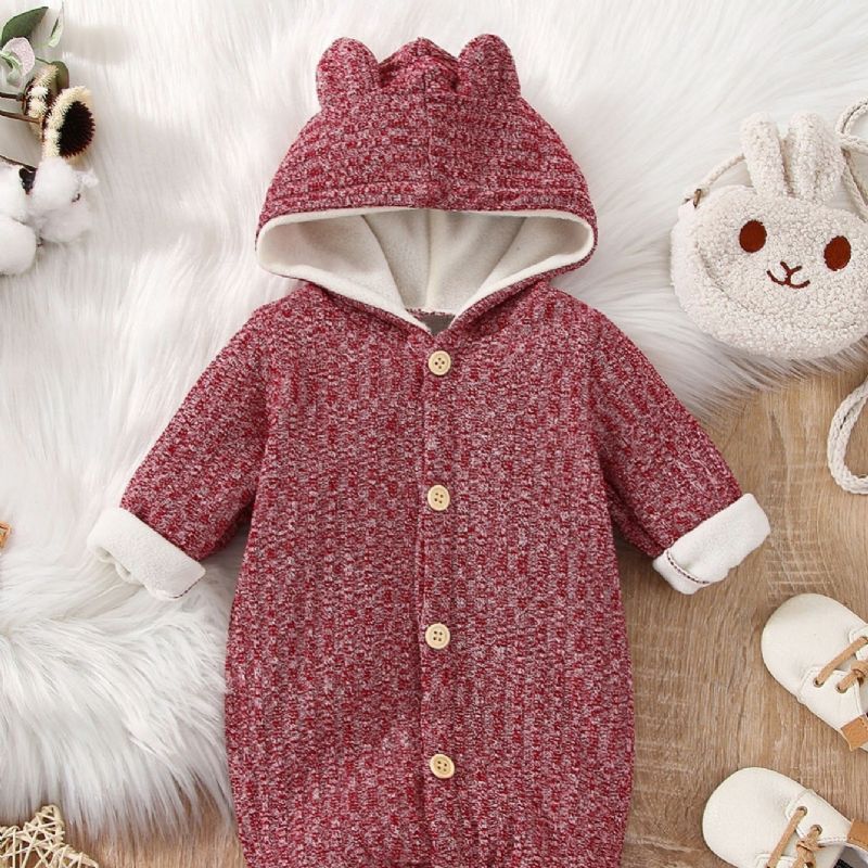 Rose Red Flanell Fleece Jumpsuit