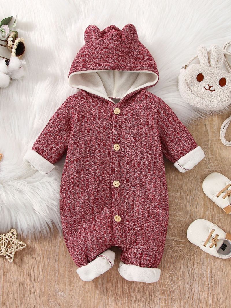 Rose Red Flanell Fleece Jumpsuit