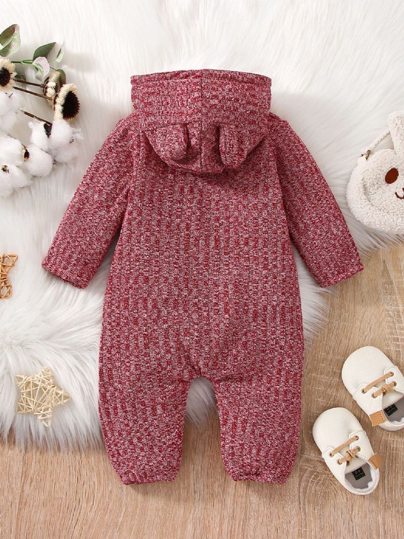 Rose Red Flanell Fleece Jumpsuit