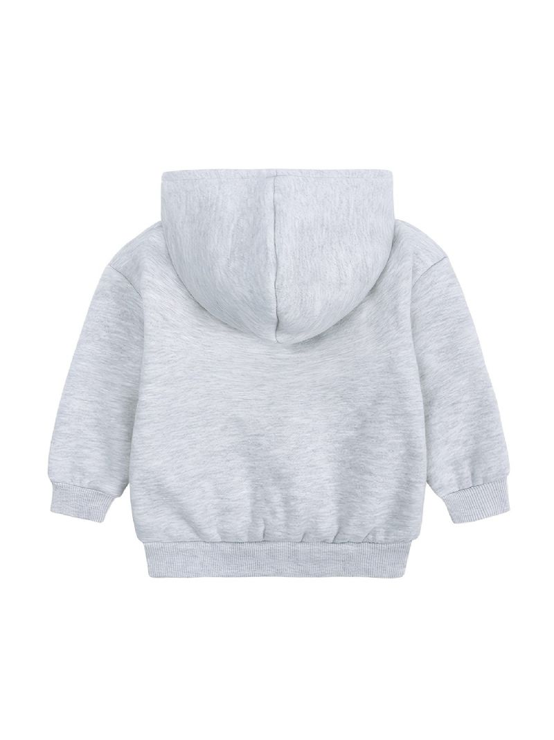 Barn Långärmad Fleece Varm Hoodie Sweatshirt Pojkar Flickor