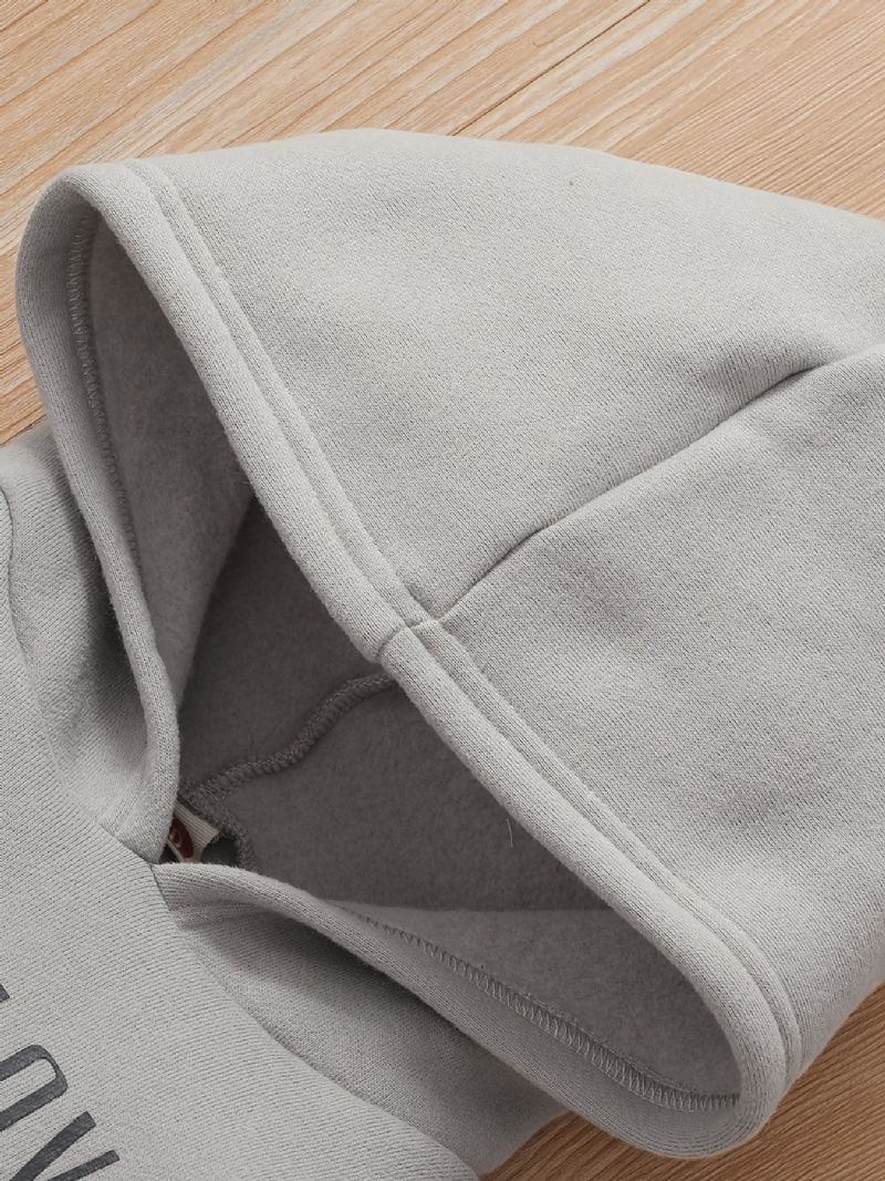 Bebis Pojkar Hoodie Långärmad Huvtröja Bebiskläder Barnkläder