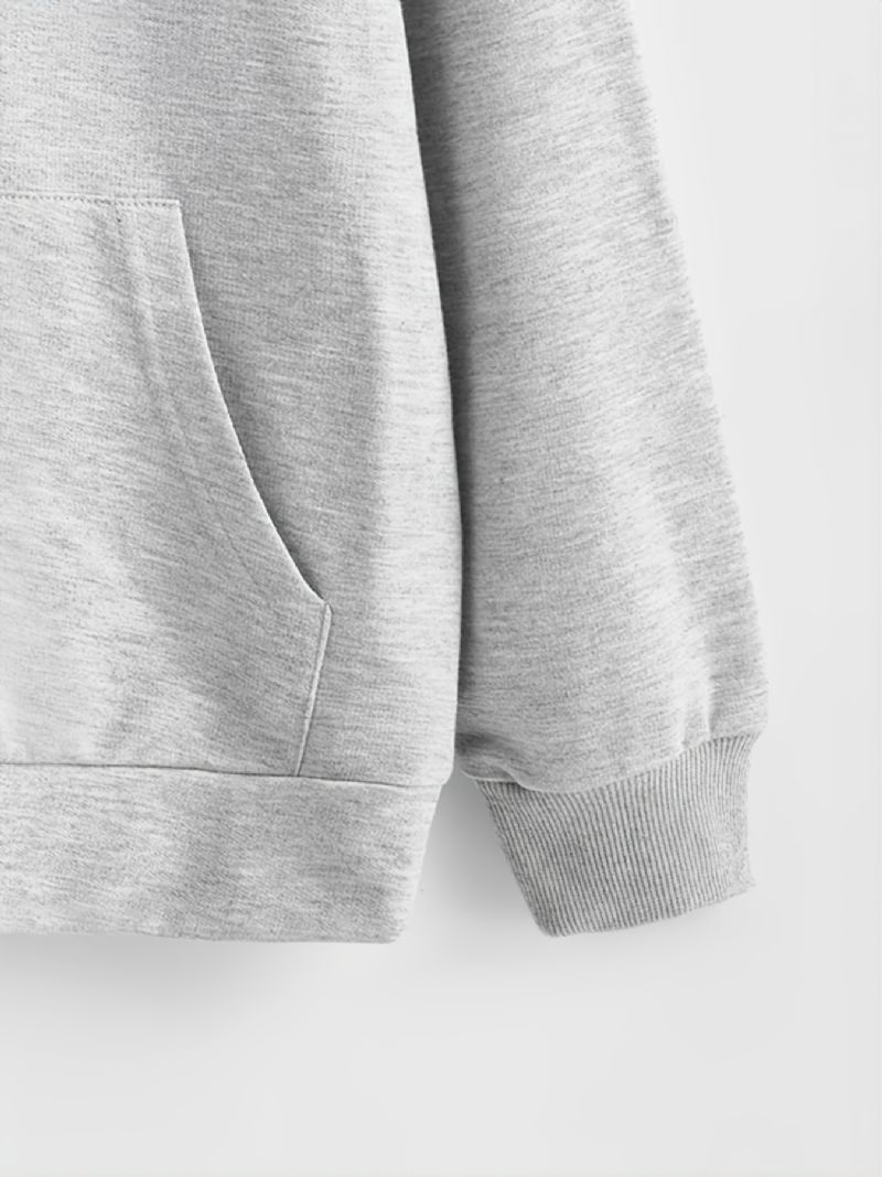 Höst-vinter Nya Barn Letter Printed Hood Sweatshirt