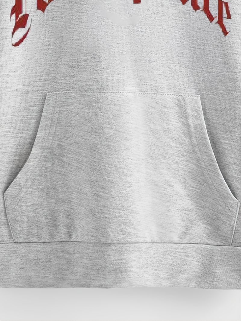 Höst-vinter Nya Barn Letter Printed Hood Sweatshirt