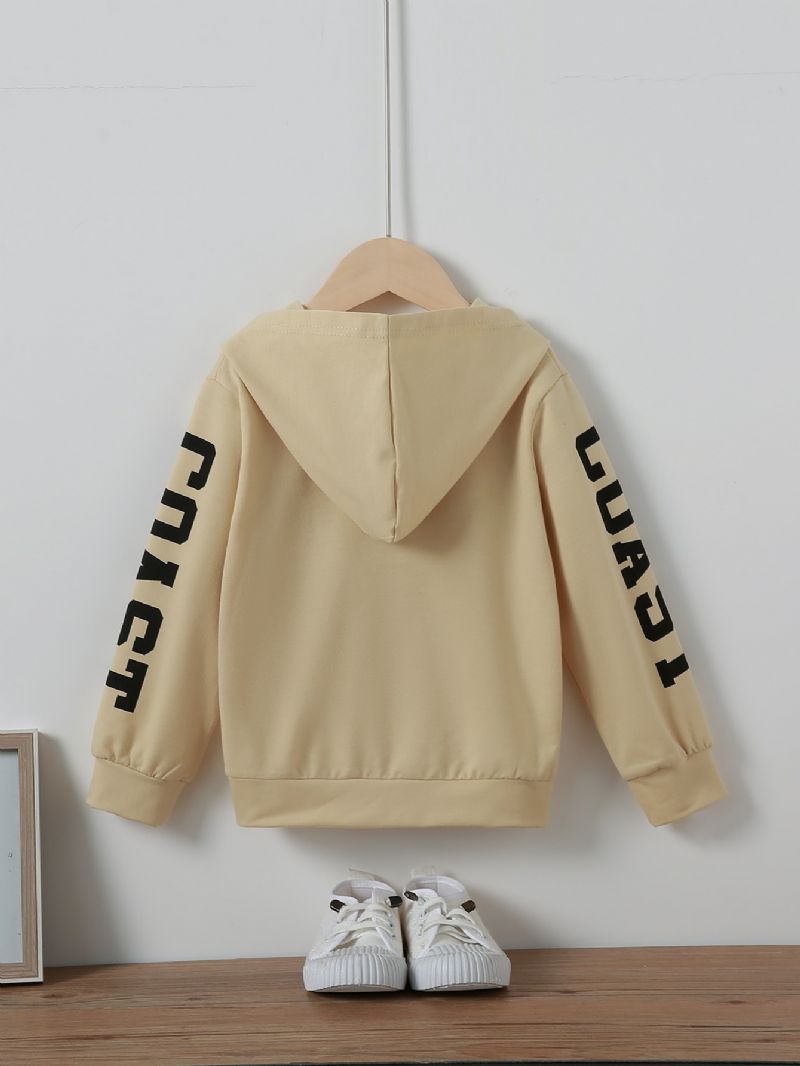 Småbarn Flickor Brevtryck Långärmad Bekväm Hoodie Sweatshirt Pullover Toppar