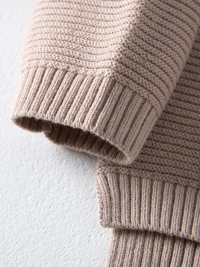 Pojkar Thermal Knit Pullover Tröja För Vinter Bebis Barnkläder