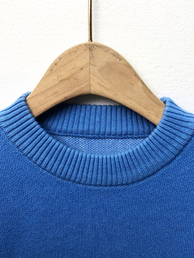 Pojkar Wheat Ear Stickad Pullover Sweater Barnkläder