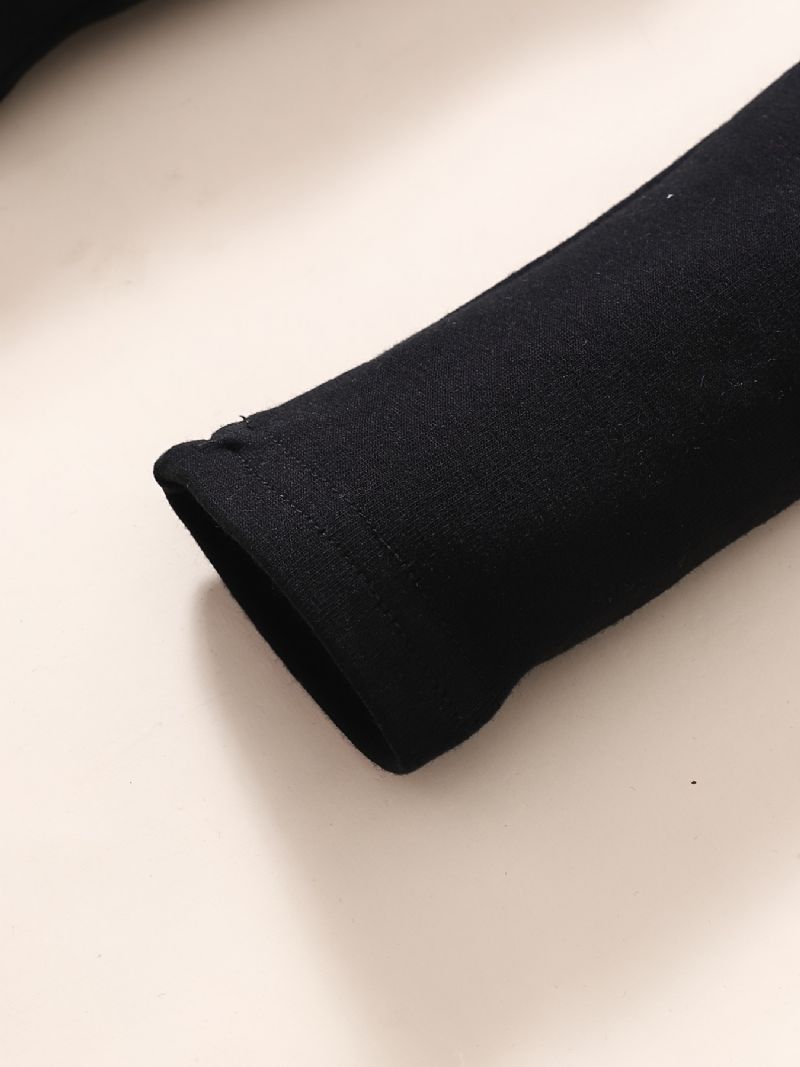 Småbarn Flickor Fotlösa Leggings Med Volang Tutu Kjol Fleece Varma Byxor Barnkläder