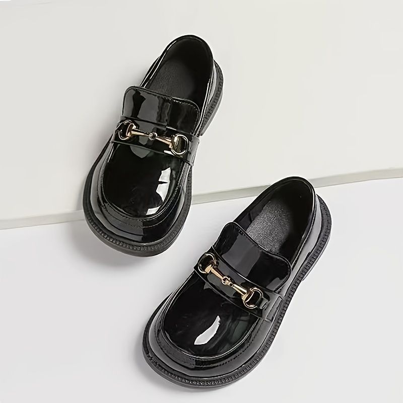 Flickor Black Casual Loafers Mjukhet Bekväma Skor Vår Höst