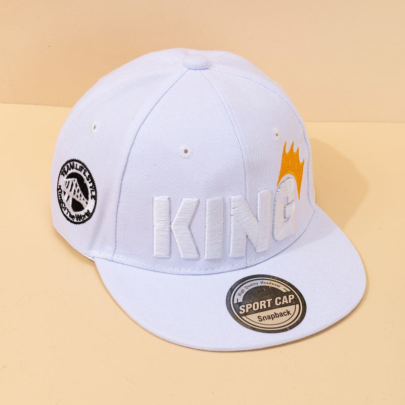 Broderad King Hatt Baseballkeps För Pojkar