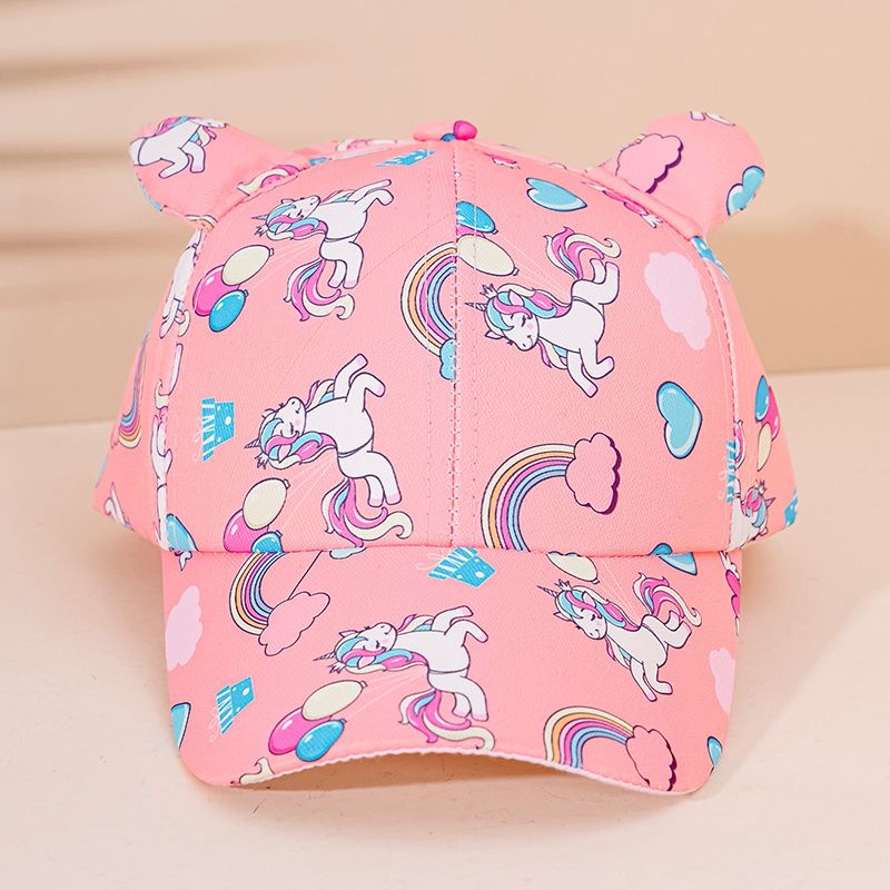 Rainbow Love Unicorn Baseballkeps För Barn