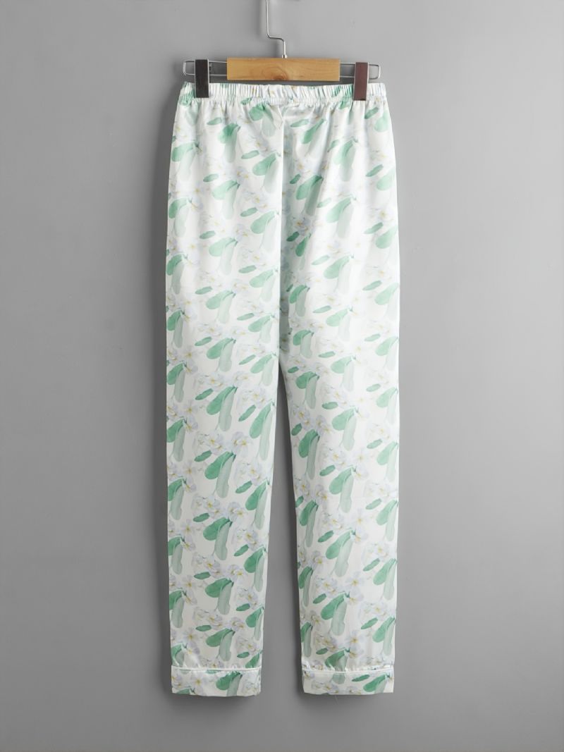 2 St Småbarn Flickor Blommiga Kofta Ärmar Byxor Casual Pyjamas Set