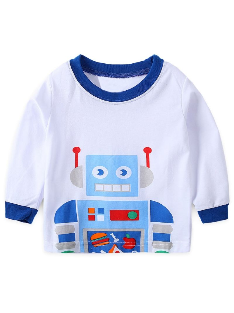 2 St Småbarn Pojkar Långärmad Robottryckta Pyjamasset