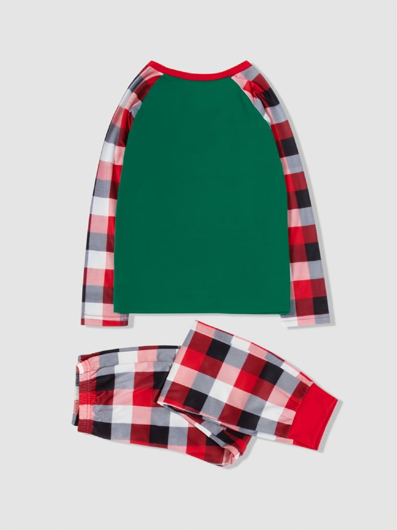 2023 Merry Christmas Pläd Randig Pyjamas Loungewear Pojkar