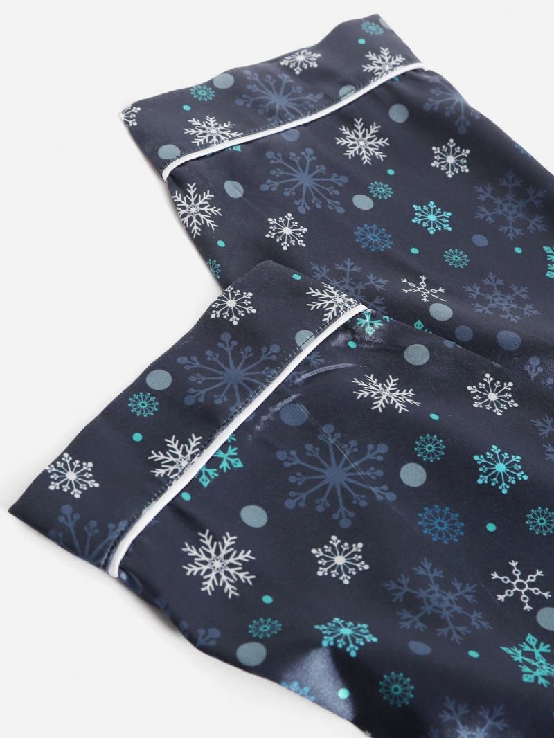 2st Flickor & Pojkar Christmas Blue Casual Pyjamas Set