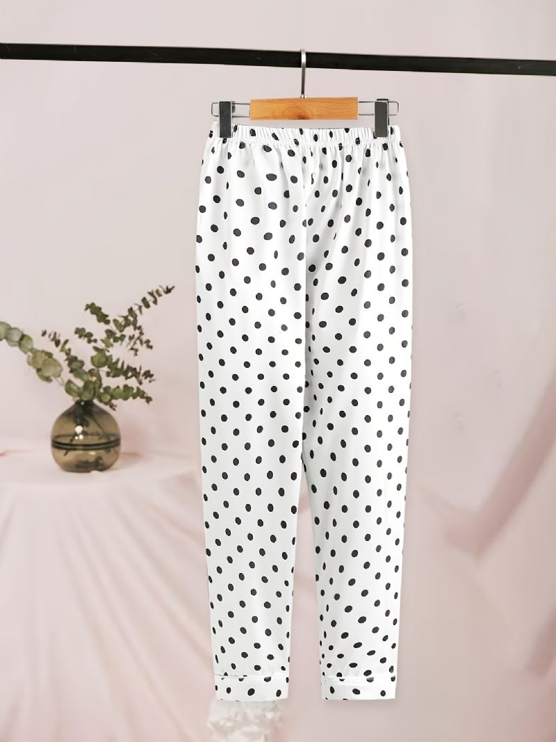 2st Flickor Polka Dot Långärmade Byxor Pyjamas Set