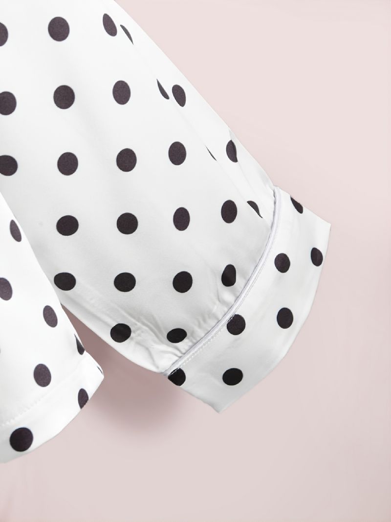 2st Flickor Polka Dot Långärmade Byxor Pyjamas Set