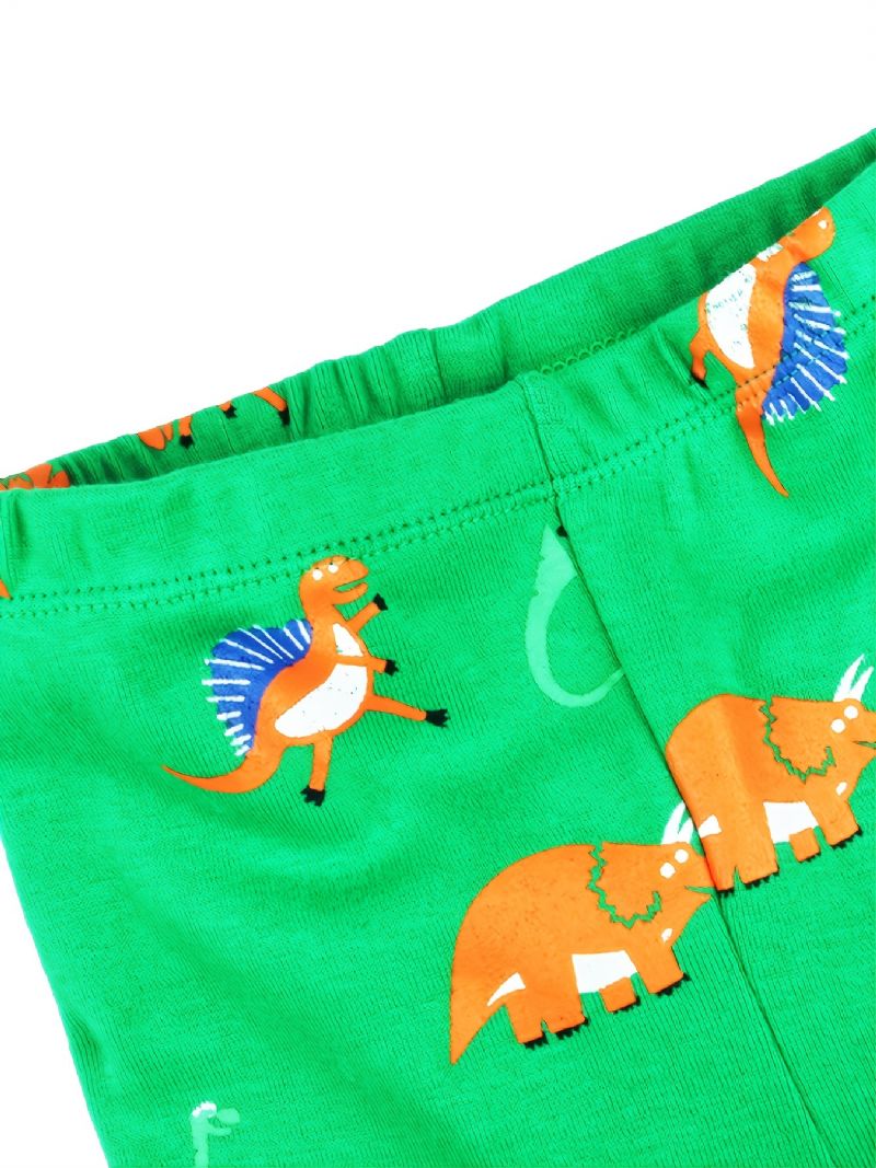 2st Pojkar Casual Kartong Dinosaur Tryckt Pyjamas Set