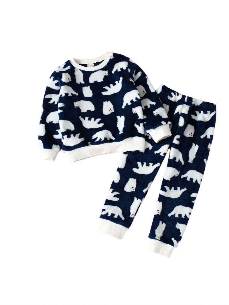 2st Småbarn Flickor Vinter Pyjamas Pj Set