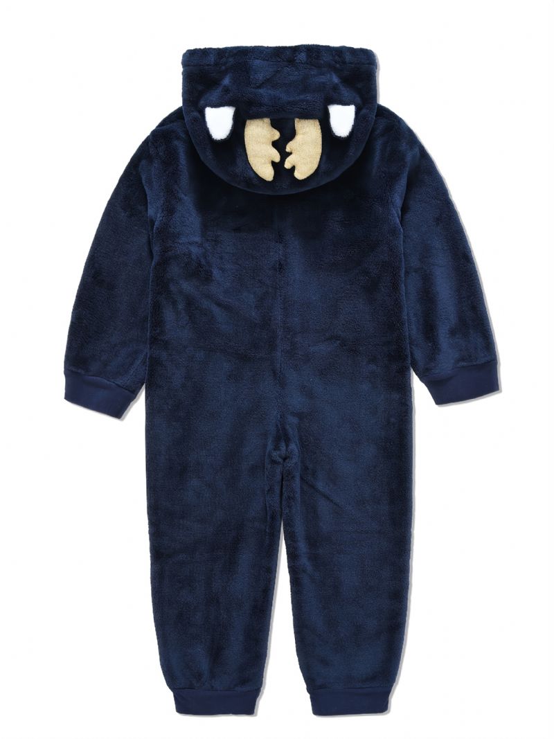 Höst Vinter Nya Barn Christmas Party Hooded One Piece Pyjamas