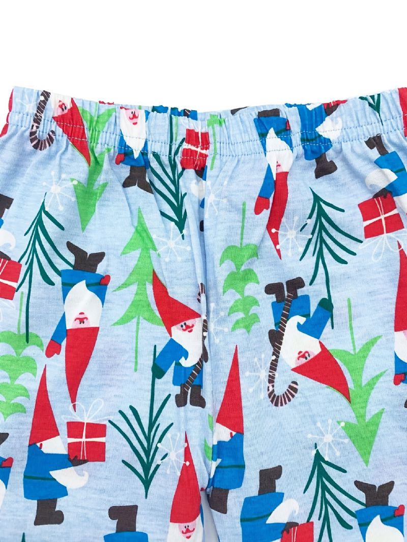 Långärmad Pyjamas För Flickor Med Jultryck För Vintern